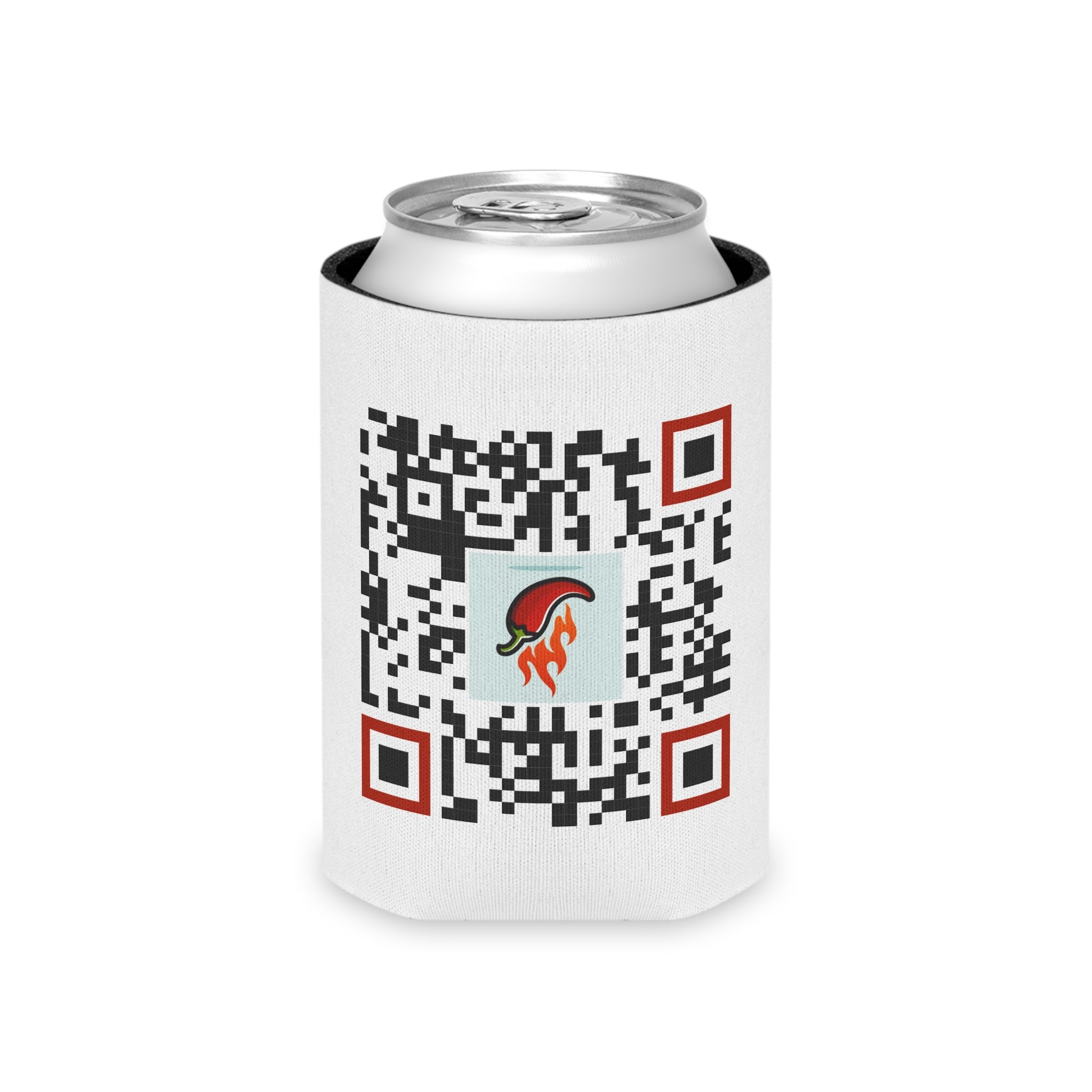 Can Cooler — "Cowgirl Honey" Retro Pinup Drink Koozie (QR Code Back)