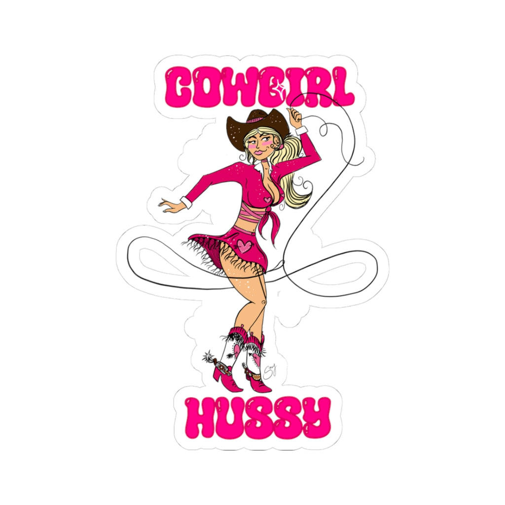 Roping Cowgirl Sticker