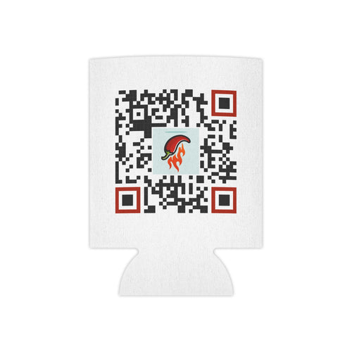 Can Cooler — "Cowgirl Honey" Retro Pinup Drink Koozie (QR Code Back)