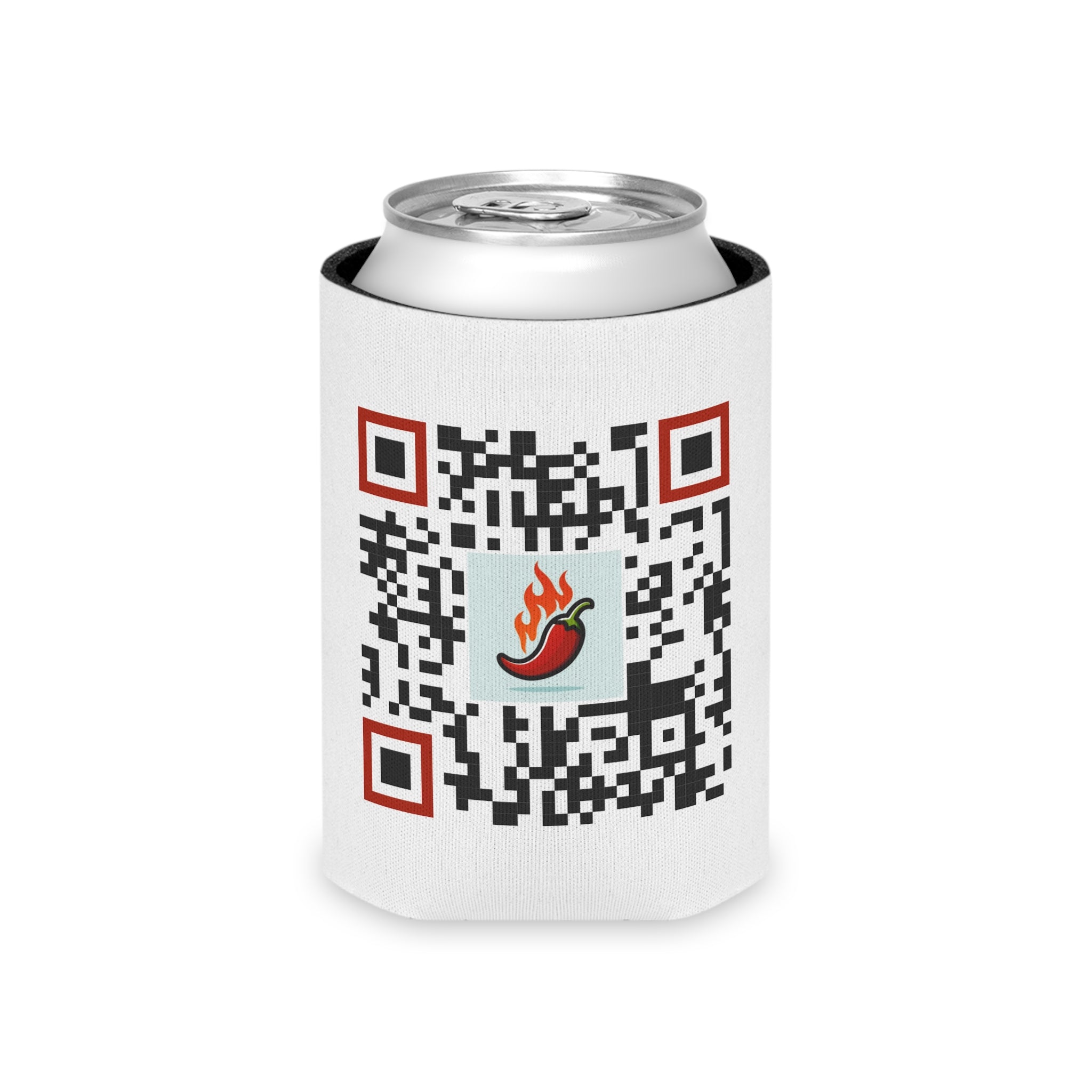 Can Cooler — "Cowgirl Honey" Retro Pinup Drink Koozie (QR Code Back)